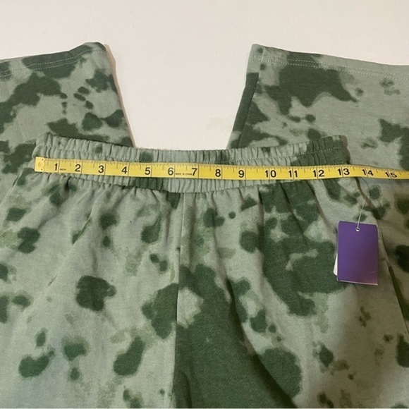 NWT Guns N Roses Sweatpants Green Tie Dye Print New Elastic Waist Rock Band Y2K - Picture 16 of 17
